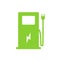 Electric charging icon. Green energy symbol. Fuel hybrid technology. Electric eco station. Automobile energy