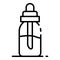 Electric cigarette liquid bottle icon, outline style