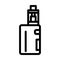 electric cigarette nicotine line icon vector illustration