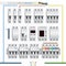 Electric circuit breaker set