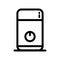 Electric coffee grinder icon