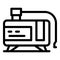 Electric compressor icon, outline style