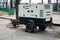 Electric diesel mobile trailer generator. Use a mobile diesel generator with the repair of the road.