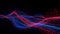 Electric Dreams: These glowing red and blue lines seem to dance and swirl