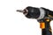 electric drill with battery  portable screwdriver for tightening screws and bolts and drilling