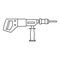 Electric drill, perforator icon outline