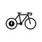 Electric Ecological Bike Green Glyph Pictogram. Eco Hybrid Transport Icon. Ebike Electronic Energy Sign. Ecology Electro