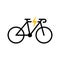 Electric Ecological Bike Silhouette Icon. Ecology Electro Power Bicycle Glyph Pictogram. Eco Future Hybrid Transport