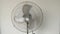 Electric fan Ventilator turning from side to side blowing wind. air fan cooling High heat Temperature Cooling the room