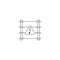 Electric fence icon with high voltage sign in triangle. Isolated vector illustration.