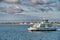 Electric ferry from Esbjerg to Fano in the wadden sea, Denmark