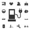 Electric filling station icon. Simple element illustration. Electric filling station symbol design from Petrol collection set. Can