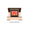 Electric fireplace vector illustration