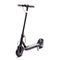 Electric folding scooter in black color.