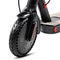 Electric folding scooter in black color.