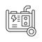 Electric generator Vector Icon which can easily modify or edit.