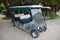 Electric golf car at Maldives