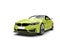 Electric green modern luxury sports car - low angle beauty shot