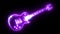 Electric guitar icon. digital animation