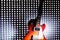 Electric Guitar On Lighting Grid