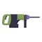 Electric hammer drill icon cartoon vector. Steel tool