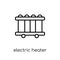 Electric heater icon from Winter collection.