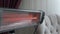 Electric heater is working in a room, using electric heater to warm up