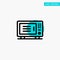 Electric, Home, Machine, Oven turquoise highlight circle point Vector icon