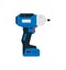 Electric impact wrench, cordless impact side view. Power tools for home, construction and finishing work. Professional