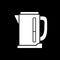 Electric kettle dark mode glyph icon