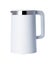 Electric kettle made of matte white plastic.