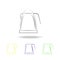Electric kettle multicolored icons. Element of electrical devices multicolored icons. Signs, symbols collection icon can be used f
