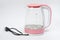 Electric kettle plastic with a glass flask for boiling water