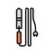 electric knife beekeeping color icon vector illustration