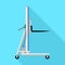 Electric lift cart icon, flat style