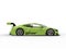 Electric lime concept sports car - side view