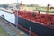 Electric Locomotive Guides Ship Through Panama Canal