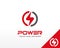 Electric logo. Electrical Power logo design vector