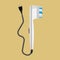 Electric massager vector icon device. Beauty skin appliance machine lifting. Care health equipment tool therapy sign