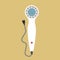 Electric massager vector icon device. Beauty skin appliance machine lifting. Care health equipment tool therapy sign