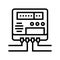 electric meter for monitoring energy saving line icon vector illustration