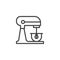 Electric mixer line icon