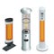 Electric Modern Long-Wave Infrared Patio Heaters and Gas Patio Heater. Isometric Best Patio Heaters for Your Garden