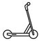 Electric modern scooter icon, outline style