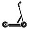 Electric modern scooter icon, simple style