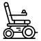 Electric motor wheelchair icon outline vector. Scooter chair