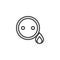 Electric outlet fire line icon