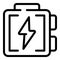 Electric panel icon, outline style