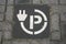 Electric Parking Site Symbol