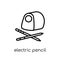 electric pencil sharpener icon. Trendy modern flat linear vector